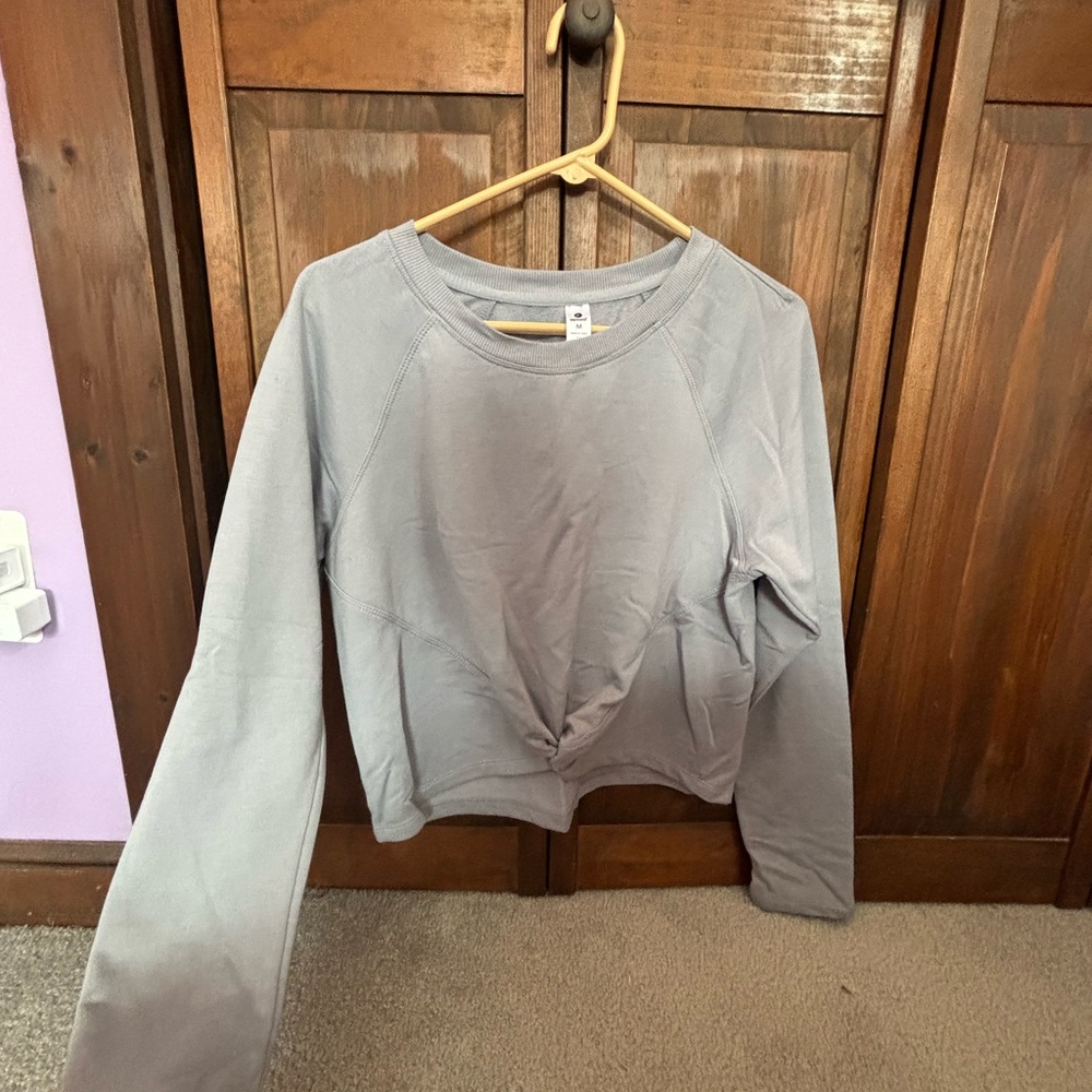 90 Degree By Reflex Light Gray Sweatshirt